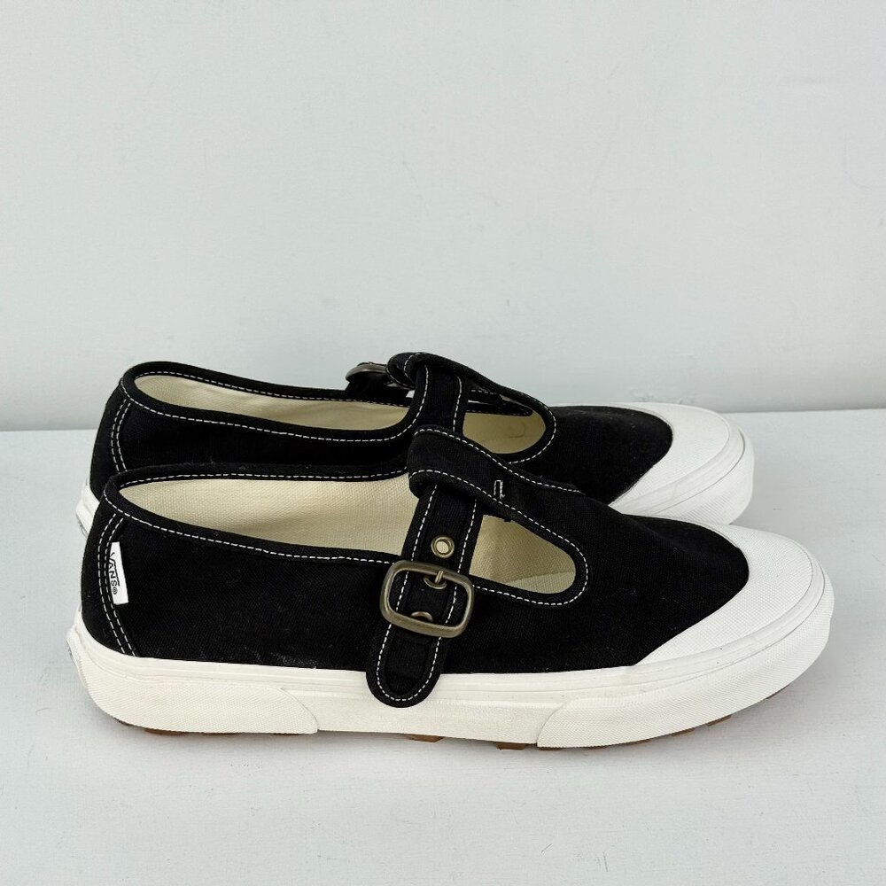 Men's 8, Women's 9.5 - VANS Style 93 Black Mary Jane Canvas Shoes